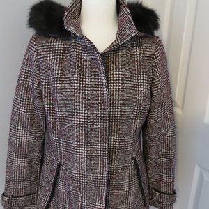 INTL d.e.t.a.i.l.s. Hooded Coat with faux fur